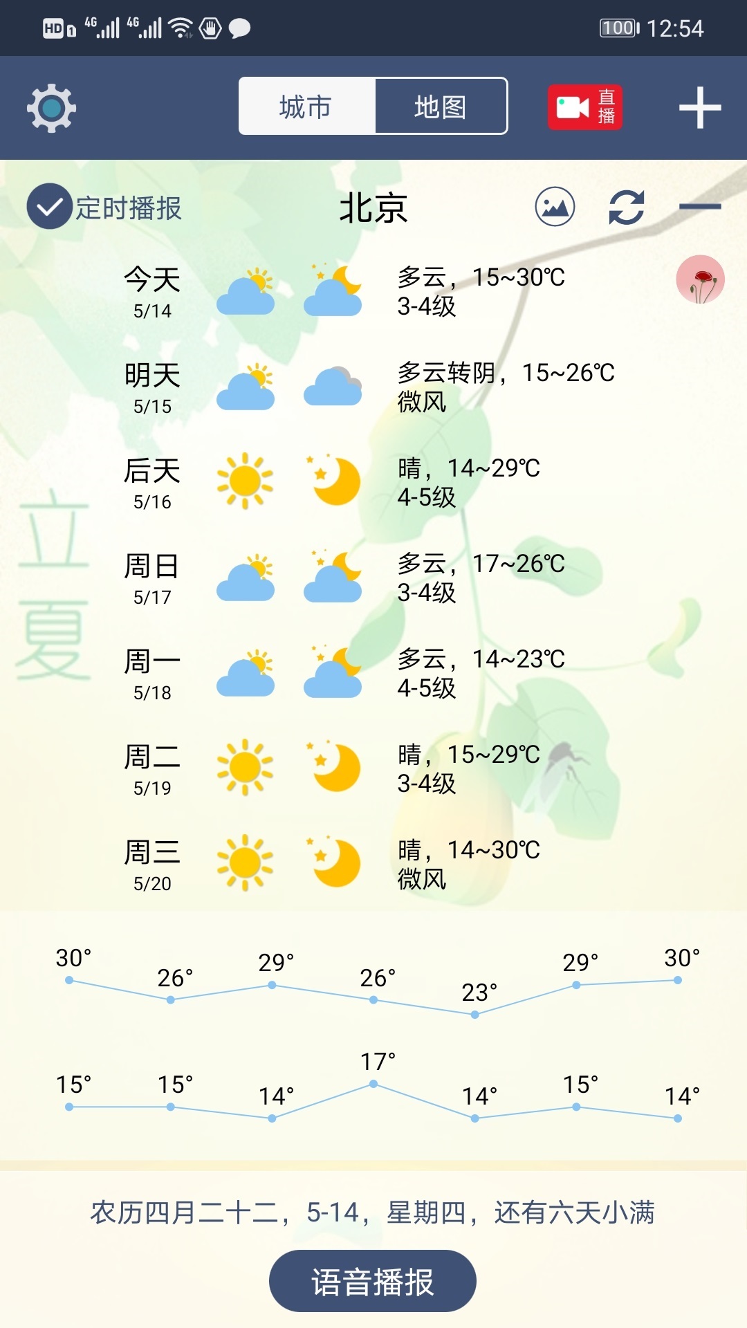 农夫天气自动语音播报 v3.2.4