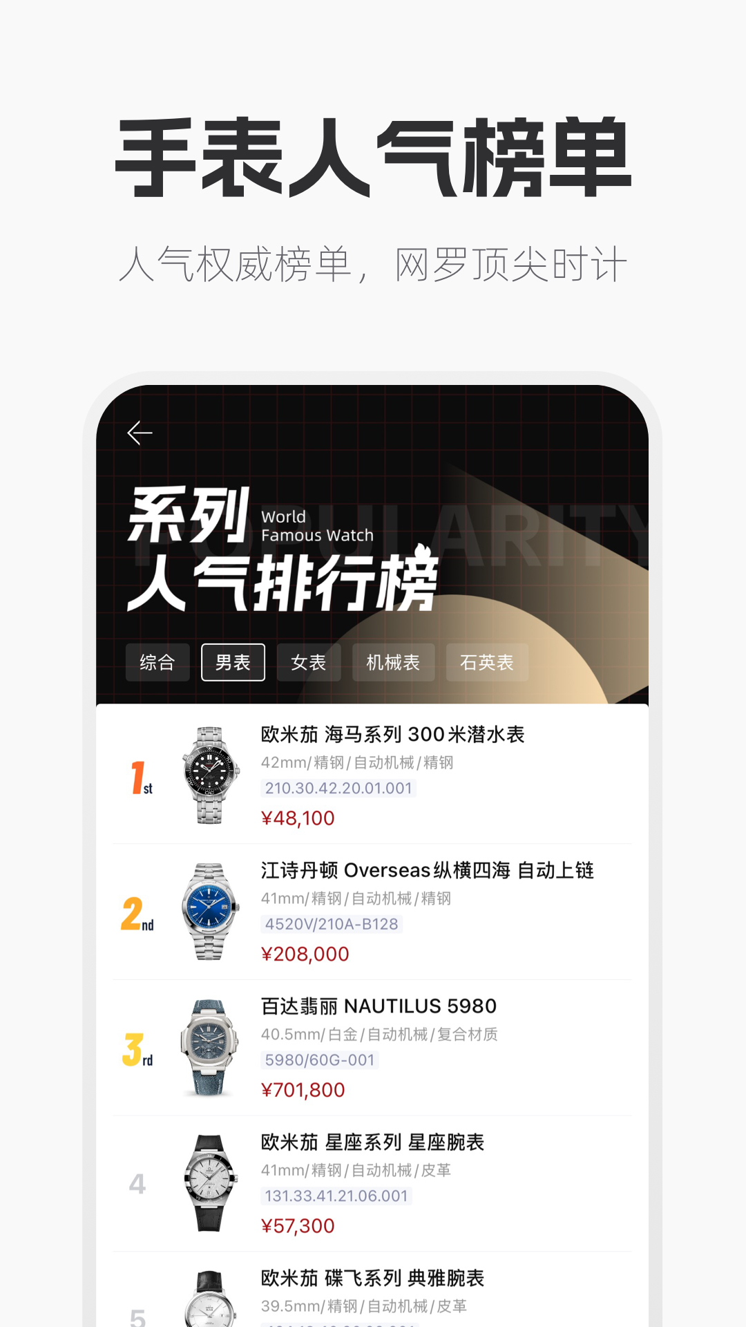 手表范