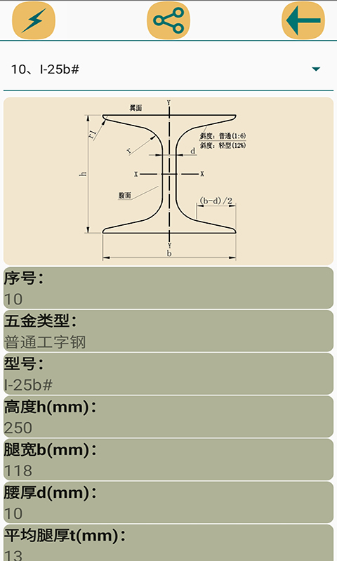 电气参数查询软件截图