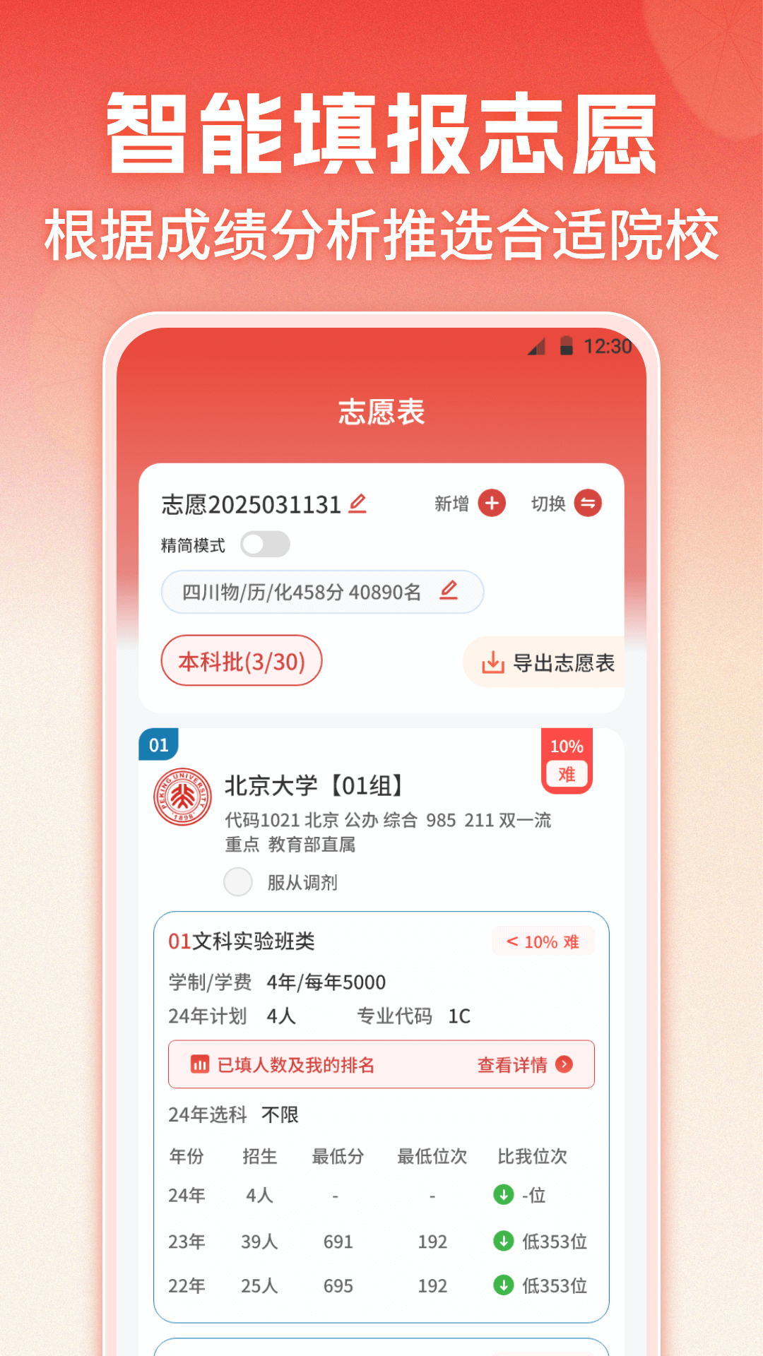 志愿填报